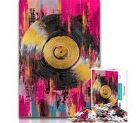 Puzzle Adulte Record Peinture à l'huile Puzzles pour Adultes 1000, Décoration Murale Cadeaux d'anniversaire et de Noël Uniques Convient pour Et 14 50x75cm