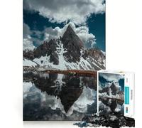Puzzle Adulte Reflets de Montagne 1000 pièces Jeu d'exercice Mental Soulagement des tensions Design à Assembler Joli Cadeau (50x75cm)