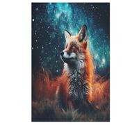 Puzzle Adulte Renard 1000 Pièces pour Enfants À Partir De 12 Ans Puzzles en Bois Casse-tête （78×53cm）