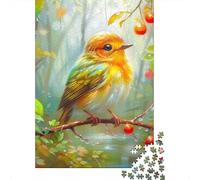 Puzzle Adulte Robin Bird 500 pièces pour Adultes Cadeaux Puzzle en Bois Convient aux 18 Ans et Plus Excellent Cadeau pour Adultes 500 pièces (52x38cm)