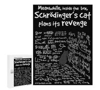 Puzzle Adulte Schrödinger’s Cat Poster, Funny Quantum Physics Wall Art, Nerd Science Humor Pri, 500 PCS, Loisir Relaxant, comme Loisir Apaisant pour Les Passionnés, pour Les Soirées Cocooning
