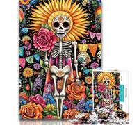 Puzzle Adulte Squelette Mort-Vivant 1000 pièces pour Adultes et Adolescents, pour Les 14 Ans et Plus, Jeu Impossible, Meilleur Cadeau pour Adultes et Adolescents 26x38cm