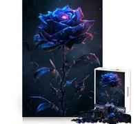 Puzzle Adulte Stary Rose Noire 1000 pièces Renforce la mémoire Calme et sérénité Bords Nets Objet de Collection 50x75cm