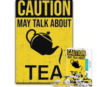 Puzzle Adulte Steamy Tea Caution, 300 PCS | Cadeau puzzle : présent du Nouvel An, activité d'intérieur le w nd.