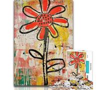 Puzzle Adulte Style Basquiat 1000 pièces pour Adultes et Adolescents pour Passer Un Bon Moment à la Maison et renforcer l'amour Entre Couples (50x75cm)