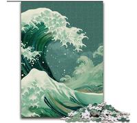 Puzzle Adulte Style Japonais Vagues 1000 pièces, Jeux éducatifs, décoration d'intérieur, Cadeau d'anniversaire, Art Mural (50x75cm)