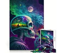 Puzzle Adulte Tête de Mort 1000 pièces Détente et Esprit analytique Idéal pour se Relaxer et s'assembler Cadeau d'hiver (38x52cm)