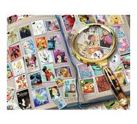 Puzzle Adulte : Timbre Mickey Roi Lion Winnie l'Ourson 2000 Pieces - Collection Dessin Anime Tic Tac Peter Pan - Ravensburger