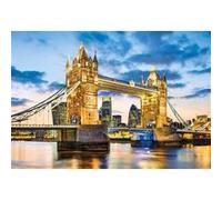Puzzle Adulte Tower Bridge Au Crepuscule - 2000 Pieces - Clementoni Collection Monument De Londre - Angleterre