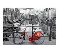 Puzzle adulte velo au bord du canal d amsterdam - 1000 pieces - collection educa pays-bas hollande G