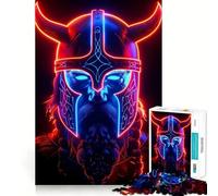 Puzzle Adulte Viking néon 1000 pièces, Jeu de réflexion, détente, découpe de qualité, Cadeau précieux (38x52cm)