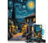Puzzle Adulte Village étoilé 1000 pièces, Casse-tête, Passe-Temps à la Maison, Assemblage d'image, Cadeau mémorable 38x52cm
