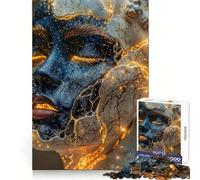 Puzzle Adulte Voile de marbre 1000 pièces Améliore la mémoire Plaisir léger Découpe de précision Cadeau Unique (38x26cm)