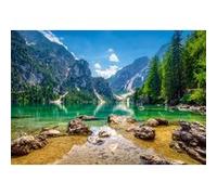 Puzzle Adulte - Vue Sur le Lac Et La Montagne Au Printemps - 1000 Pieces - Collection Paysage