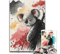 Puzzle Adulte Watercolor Koala Bear in Nature, 1000 PCS