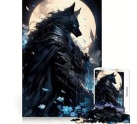 Puzzle Adulte Wolfknight 1000 pièces Développe l'esprit d'analyse Relaxation Assemblage serré Cadeau d'hiver (38x52cm)