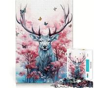 Puzzle Adulte Woodland Majesty 1000 pièces,Jeu Stimulant l'esprit,découpe Laser de qualité supérieure,activité relaxante en Groupe à l'intérieur (38x52cm)