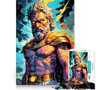 Puzzle Adulte Zeus︰ Tonnerre d'or 1000 pièces Jeu de mémoire Amusant Assemblage Stable,pièces Qui ne bougent Pas Format Compact Idéal pour des Moments de Jeu en Famille (38x26cm)