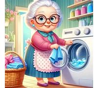 Puzzle Adultes 1000 Pièces Blanchisseuse,Jeu de Création et Logique,Puzzle de Qualité Supérieure Coloré,Puzzles Difficile pour Jeux D'activités Familiales