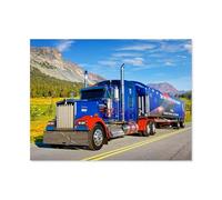 Puzzle Adultes 1000 Pièces en Papier，Camion，Puzzle Coloré Formation Attention Patience Jouets Logique Mémoire Défi（50x70cm）-O33