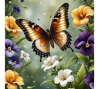 Puzzle Adultes 1000 Pièces Fleur de Papillon Jaune,Jeu de Création et Logique,Puzzle de Qualité Supérieure Coloré,Puzzles Difficile pour Jeux D'activités Familiales