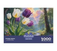 Puzzle Adultes 1000 Pièces, tulipe70x50cm/1000pcs Jeu De Famille Team Building Cadeau pour Les Amants Ou Les Amis Cadeau De Fête des Mères Puzzle De Landscape Painting