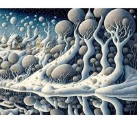 Puzzle Adultes 1200 Pièces Jeux d'activités Familiales - 1200 pièces Puzzle à Faire Soi-même pour Décoration d'intérieur - Puzzles pour Adultes Cabane dans Les Arbres Abstraite