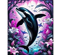 Puzzle Adultes 1200 Pièces Jeux d'activités Familiales - 1200 pièces Puzzle à Faire Soi-même pour Décoration d'intérieur - Puzzles pour Adultes Dauphin Fleur de lys