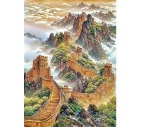 Puzzle Adultes 150 Pièces Jeux d'activités Familiales - 150 pièces Puzzle à Faire Soi-même pour Décoration d'intérieur - Puzzles pour Adultes Grande Muraille de Chine