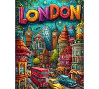 Puzzle Adultes 150 Pièces Jeux d'activités Familiales - 150 pièces Puzzle à Faire Soi-même pour Décoration d'intérieur - Puzzles pour Adultes Londres coloré en Dessin animé