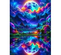 Puzzle Adultes 1500 Pièces Jeux d'activités Familiales - 1500 pièces Puzzle à Faire Soi-même pour Décoration d'intérieur - Puzzles pour Adultes Nuages de Paysage colorés
