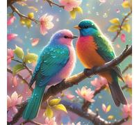 Puzzle Adultes 200 Pièces Fleurs d’Oiseaux colorés,Jeu de Création et Logique,Puzzle de Qualité Supérieure Coloré,Puzzles Difficile pour Jeux D'activités Familiales