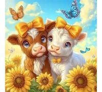 Puzzle Adultes 200 Pièces Noeud Papillon Vache,Jeu de Création et Logique,Puzzle de Qualité Supérieure Coloré,Puzzles Difficile pour Jeux D'activités Familiales
