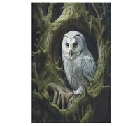 Puzzle Adultes Animal Hibou 1000 Pièces Puzzles en Bois pour Enfants À Partir De 12 Ans Éducatif Jeu Familial 78×53cm