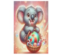 Puzzle Adultes Animal Koala 1000 Pièces Puzzles en Bois pour Enfants À Partir De 12 Ans ÉduChatif Jeu Familial （78×53cm）