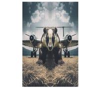 Puzzle Adultes Blaireau 1000 Pièces Puzzles en Bois pour Enfants À Partir De 12 Ans ÉduChatif Jeu Familial 78×53cm