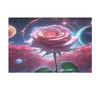 Puzzle Adultes Ciel étoilé Rose 1000 Pièces Puzzles en Bois pour EnfFourmis À Partir De 12 Ans Éducatif Jeu Familial （75×50cm）