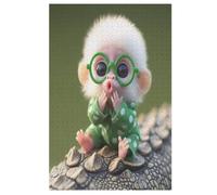 Puzzle Adultes Cute Monkey 1000 Pièces Puzzles en Bois pour Enfants À Partir De 12 Ans ÉduChatif Jeu Familial （78×53cm）