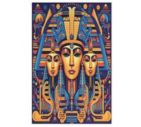 Puzzle Adultes Egyptian Mythology 1000 Pièces Puzzles en Bois pour Enfants À Partir De 12 Ans ÉduChatif Jeu Familial （78×53cm）