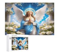 Puzzle Adultes Goddess of Peace 1000 Pièces Puzzles en Bois pour Enfants À Partir De 12 Ans ÉduChatif Jeu Familial （75×50cm）