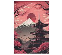 Puzzle Adultes Japon Style 1000 Pièces Puzzles en Bois pour Enfants À Partir De 12 Ans Éducatif Jeu Familial 78×53cm