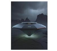 Puzzle Adultes OVNI 500 Pièces Puzzles en Bois pour Enfants À Partir De 12 Ans Éducatif Jeu Familial 55×41cm