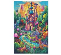 Puzzle Adultes Pays des Merveilles 1000 Pièces Puzzles en Bois pour Enfants À Partir De 12 Ans ÉduChatif Jeu Familial 78×53cm