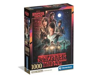 Puzzle Adultes Stranger Things Compact Box 1000 Pièces 70x50 cm Dès 14 Ans | Boîte compacte et facile à ranger sur une étagère | nouvelle scène culte de la série à assembler | idée cadeau grand fan