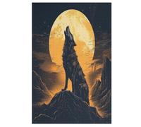Puzzle Adultes Wolf 1000 Pièces Puzzles en Bois pour Enfants À Partir De 12 Ans ÉduChatif Jeu Familial （78×53cm）
