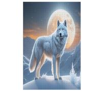 Puzzle Adultes Wolf 1000 Pièces Puzzles en Bois pour Enfants À Partir De 12 Ans ÉduChatif Jeu Familial （78×53cm）
