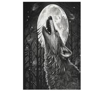 Puzzle Adultes Wolf 1000 Pièces Puzzles en Bois pour Enfants À Partir De 12 Ans ÉduChatif Jeu Familial （78×53cm）