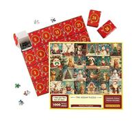 Puzzle Advent - Christmas Advent Puzzle, 1000 Pieces Festive Santa Snowman Decor Challenging Fun, Winter Christmas Jigsaw Puzzles Adventt for Family Friends Women Men Teens and Lovers
