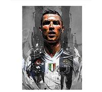 Puzzle Affiche Cristiano Ronaldo 100 pièces, Jeu éducatif pour Adultes et Enfants, Jouet de décompression Familial, Cadeau 45,5 x 35,5 cm
