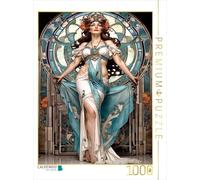 Puzzle · Affiche de Style Art Nouveau français | Le monde de Rosalia : réalisation graphique d'un visage… · 1000 pièces · Format assemblé 64 × 48 cm · CALVENDO Puzzle
